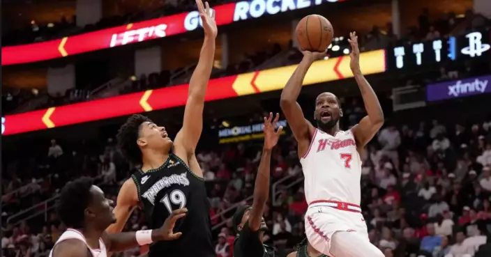 Timberwolves snap Rockets’ 8-game winning streak with a 136-132 victory