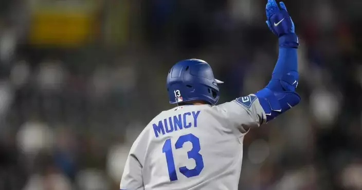 Muncy, Rushing both homer twice as Dodgers rout Rockies 12-3 behind Wrobleski to split 4-game set