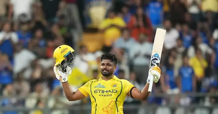 Samson's second century of season leads Chennai to big win over Mumbai in Indian Premier League