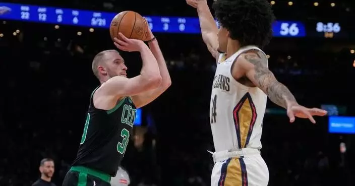 Celtics miss breaking NBA 3-point record, but lock up East’s No. 2 playoff seed