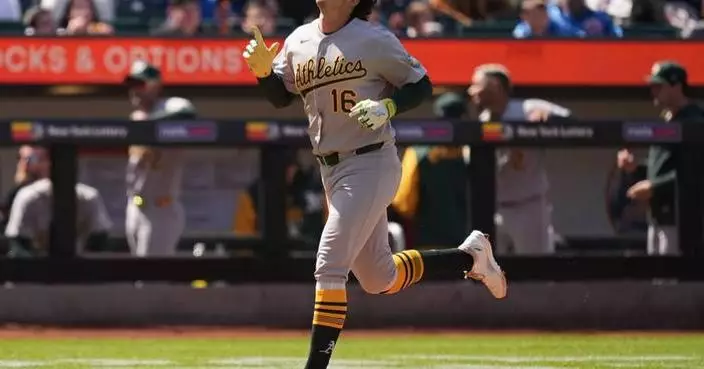 Kurtz hits his first homer of the season and the Athletics sweep the slumping Mets, 1-0