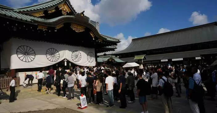 Japanese police arrest a South Korean for allegedly obstructing Yasukuni Shrine festival