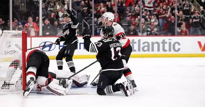 Nico Hischier scores in overtime, Devils beat the Senators 4-3