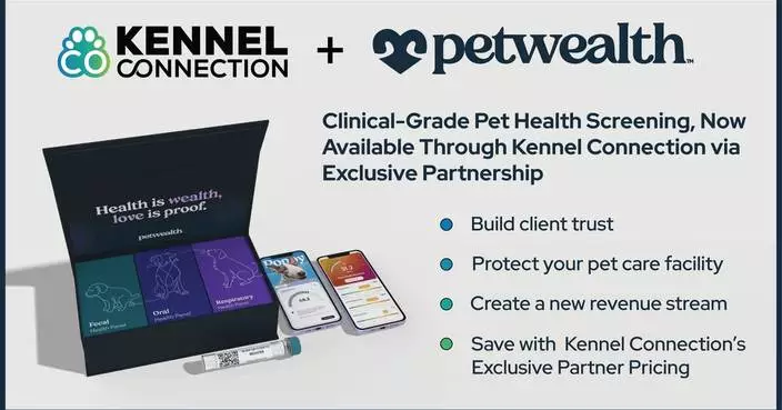 FinTech Pet Care Company Kennel Connection Announces Exclusive Diagnostic Partnership with Petwealth, Bringing Clinical-Grade Pet Health Screening to Pet Care Facilities Nationwide