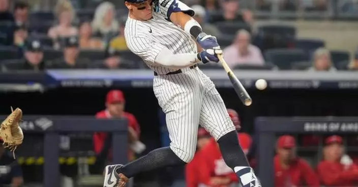 Judge, Grisham HR twice, overcome Trout’s 2 homers in Yanks’ 11-10 win over Angels that stops skid