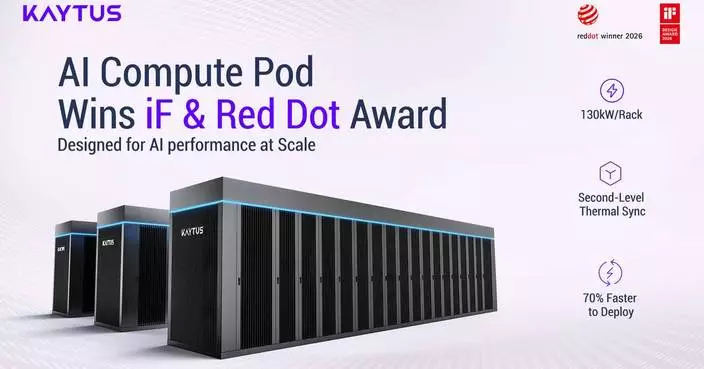 KAYTUS AI Compute Pod Wins 2026 iF Design Award and Red Dot Award, Setting a New Standard for AI Data Center