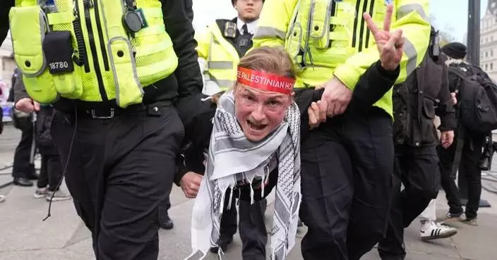 London police arrest more than 200 at protest backing banned group Palestine Action