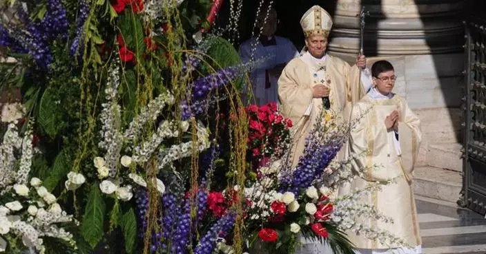 Photos show Pope Leo’s first Easter Mass as pontiff