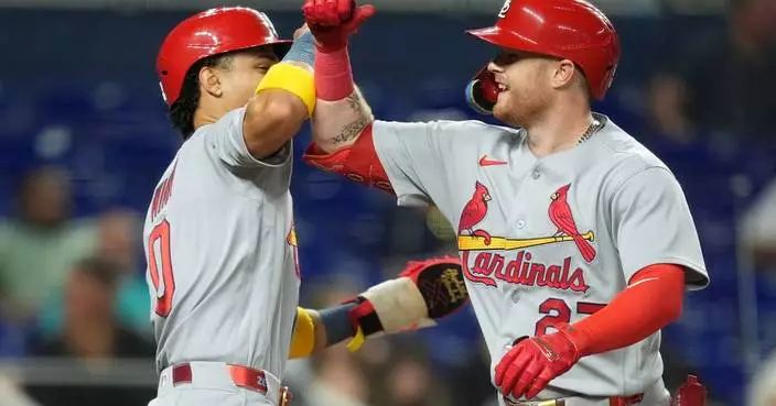 Church homers to help lift Cardinals past Marlins 5-3