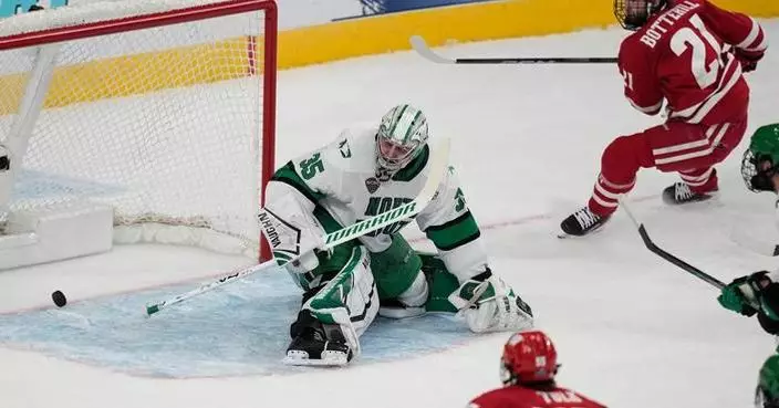Wisconsin beats North Dakota 2-1 to reach its first Frozen Four final since 2010