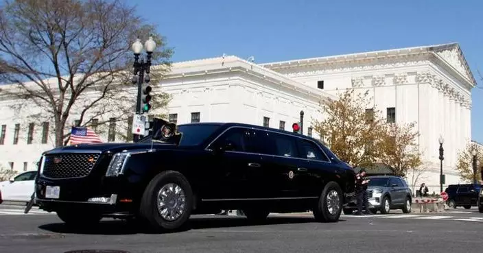 Whispers in the Supreme Court as Trump takes a front-row seat for oral arguments