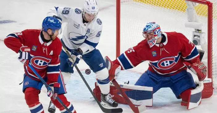 Canadiens beat Lightning 3-2 in OT to take 2-1 lead in all extra-time series