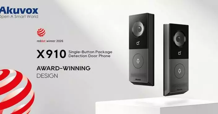 Akuvox X910 Claims Red Dot Award 2026: the World's First AI-powered Parcel Detection Smart Intercom Revolutionizes Luxury Home Access