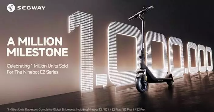 Segway Announces 1 Million Units Sold of its Ninebot E2 Series Electric Kick-Scooters Worldwide