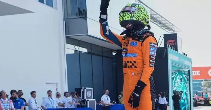 Lando Norris wins pole for the Miami Grand Prix sprint race