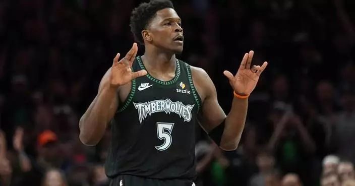 Edwards guides the Timberwolves past the Spurs 114-109 to tie the series after Wembanyama’s ejection
