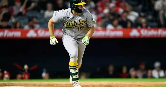Nick Kurtz’s 5 RBIs, HRs by Zack Gelof and Brent Rooker lead Athletics to 14-6 win over Angels