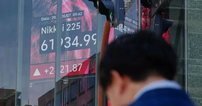 Asian shares mostly gain and oil prices fall after Trump says peace talks on Iran war are proceeding