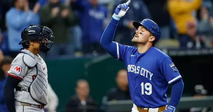 Massey’s go-ahead 2-run homer lifts Royals past Guardians 5-3 for their fifth straight win