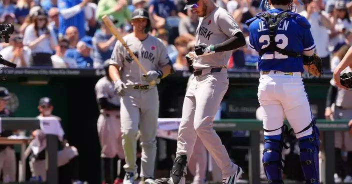 Anthony Volpe’s two-run single in the ninth lifts the Yankees to a 4-3 win over the Royals