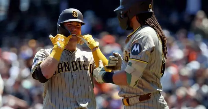 Ty France’s 2-run triple leads Padres over Giants 5-1