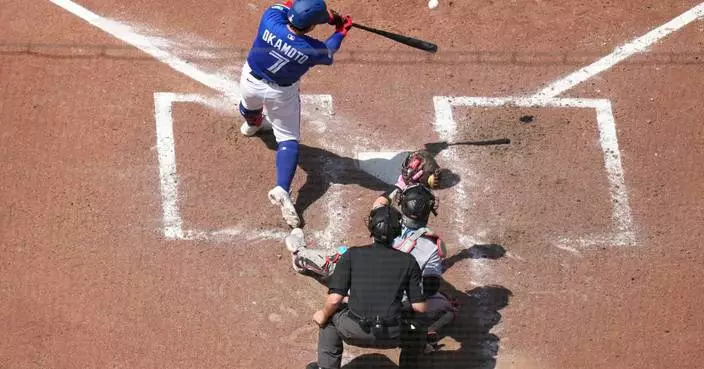 Kazuma Okamoto hits tiebreaking homer in the sixth inning as Blue Jays beat Marlins 2-1