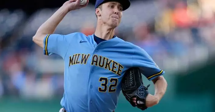 Brewers hope Misiorowski avoids serious injury when his bid for no-hitter ends with hamstring cramp