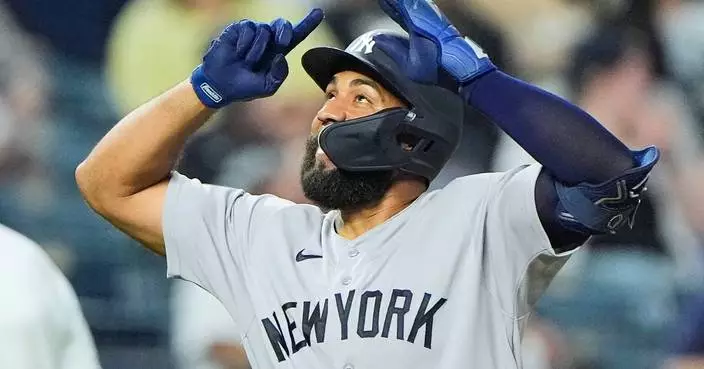 Yankees get 2 hits from every starter for the first time in franchise history in 15-1 rout of Royals