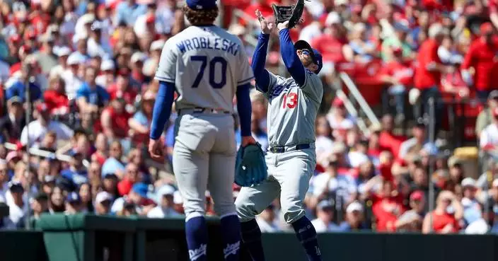 Justin Wrobleski tosses 6 scoreless innings to help Dodgers beat Cardinals 4-1