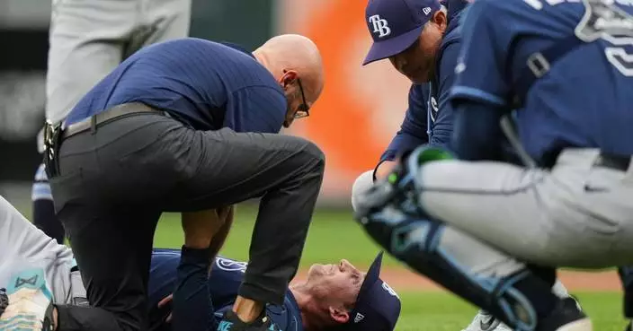 Rays pitcher Griffin Jax leaves start vs. Orioles a few batters after a liner hits him in his back