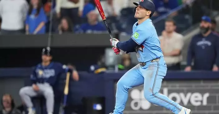 Daulton Varsho hits grand slam in 10th to lift Blue Jays past Rays, 5-3