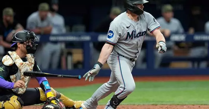 Marlins score 8 runs in 10th inning to top Rays 10-5