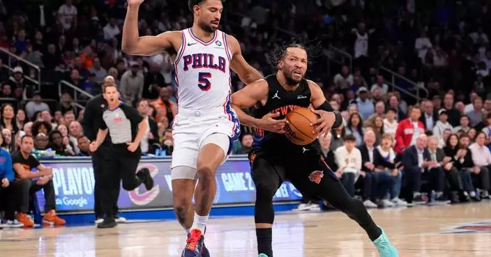 Jalen Brunson helps the Knicks take a 2-0 lead over the 76ers with a 108-102 victory