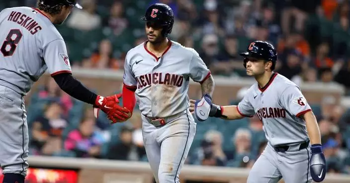 José Ramírez homers and drives in 3 to back Slade Cecconi as Guardians beat Tigers 8-2