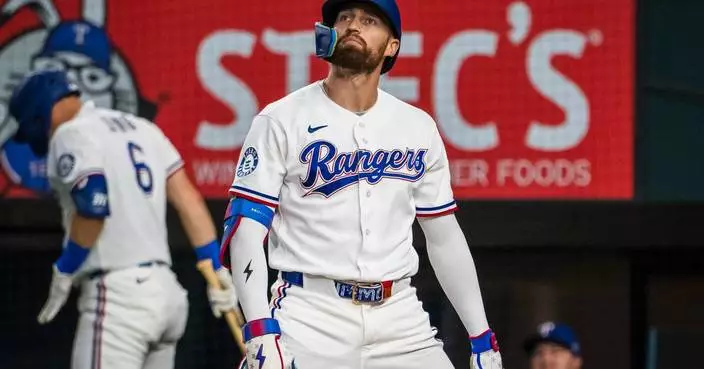 Joc Pederson homer caps 8-run 1st as Rangers beat Astros 10-7 a night after Houston’s no-hitter