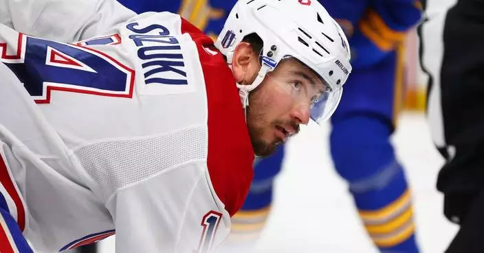 Suzuki, Evans cap 2nd-period surge, Canadiens beat Sabres 6-3 to take 3-2 lead in 2nd-round series