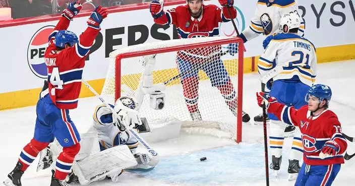 Canadiens beat Sabres 6-2 to take a 2-1 lead in the second-round Eastern Conference series