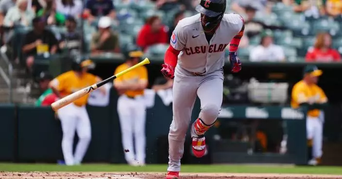 Ramírez steals 300th career base, Fry and Manzardo homer as Guardians rally past Athletics 14-6