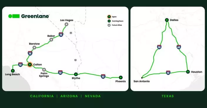 Greenlane Infrastructure Expands Electric Truck Charging Network into Texas