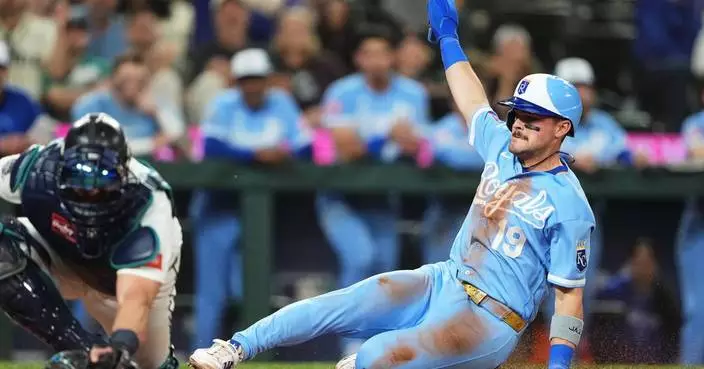 Massey scores in 10th on Garcia’s sacrifice fly, Royals beat Mariners 3-2