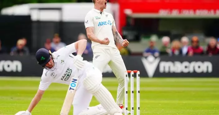 New Zealand steamrolls Ireland by an innings and 79 runs in England tour tune-up