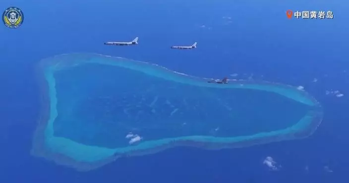 Chinese naval, air forces patrol Huangyan Dao