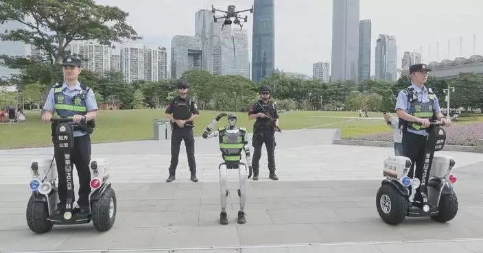 Guangdong police roll out futuristic patrol lineup with humanoid robots, drones
