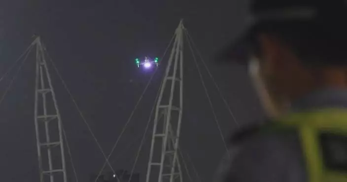 Police deploy 24-hour drone patrols during football matches in south China's Shenzhen
