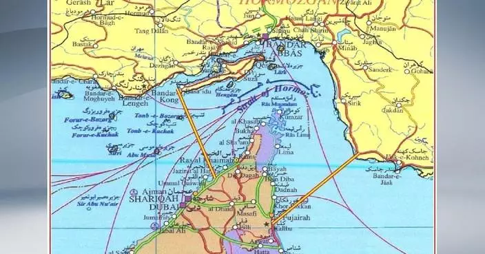 Iran’s IRGC unveils map of new “area of control” in Strait of Hormuz