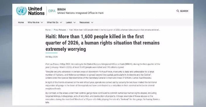 1,642 killed in Haiti violence in first quarter of 2026