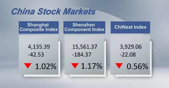 Chinese shares close lower Friday