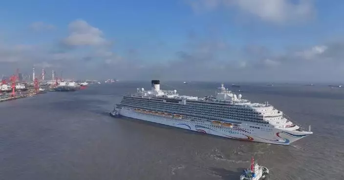 China’s second home-built large cruise ship starts trial voyage