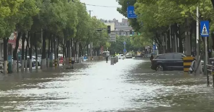 Heavy rains cause urban waterlogging, road damage in central, southwest China