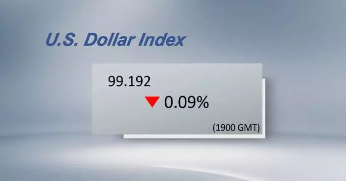 U.S. dollar ticks down